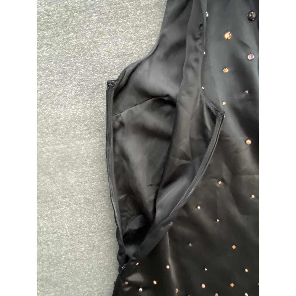 Anthropologie Tanvi Kedia Mini Dress Large Women‎ Sleeveless Shine Preppy Retro - Picture 8 of 16